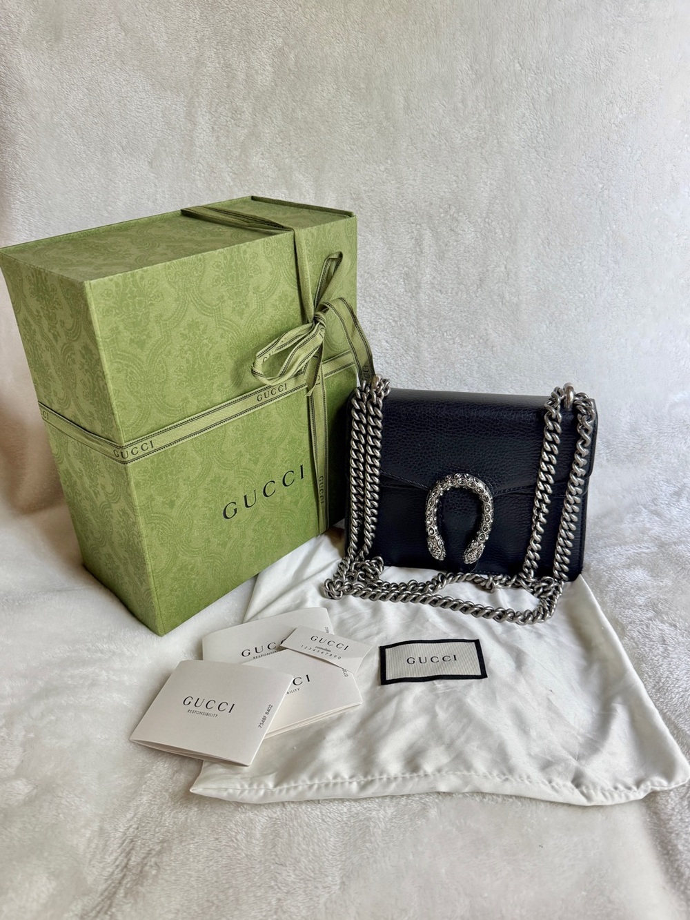 Gucci Mini Leather Dionysus Bag